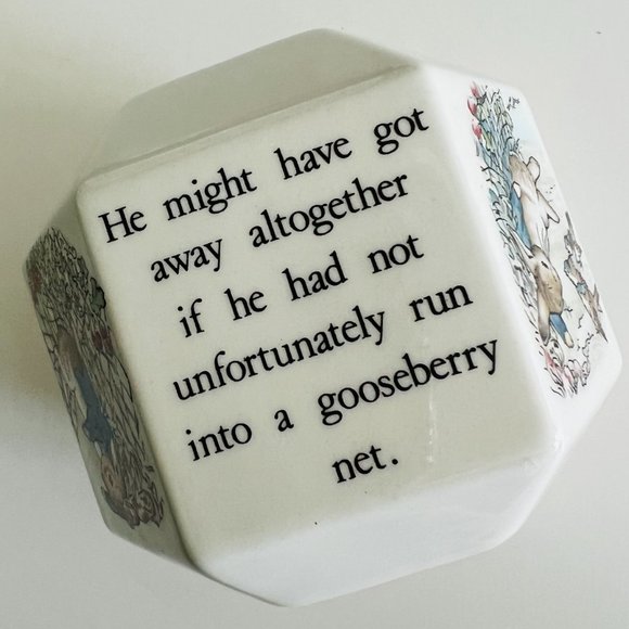 WEDGWOOD "Peter Rabbit"  Ceramic Hexagon Bank - Picture 3 of 9